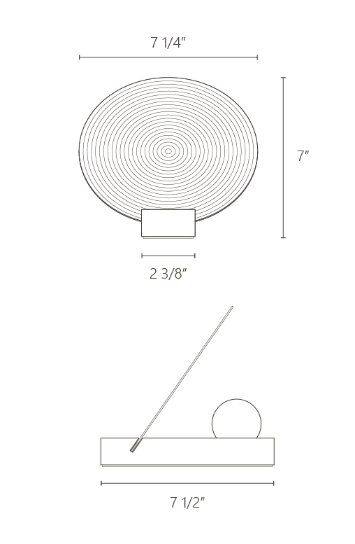 Dream Sailor table lamp specifications diagram