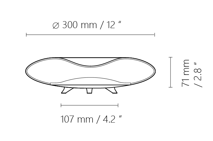 MirorLab floor lamp specifications diagram